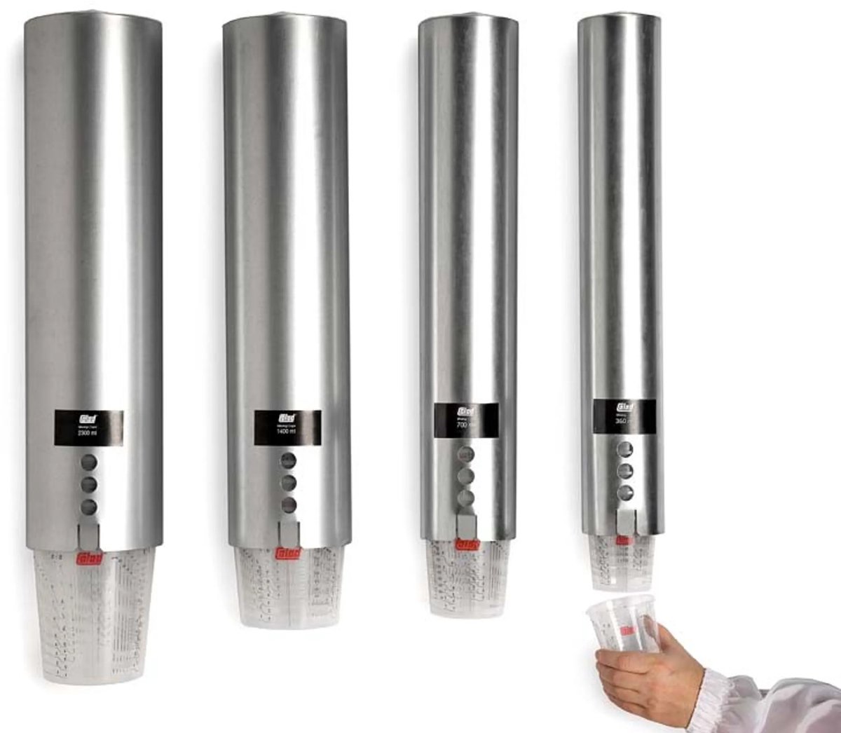 Muurdispenser voor COLAD Mengbekers - 2.300ml