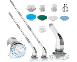 VH Supplies®Schrobmachine - Poetsmachine - Schrobzuigmachine - Incl. 7 Borstelkoppen
