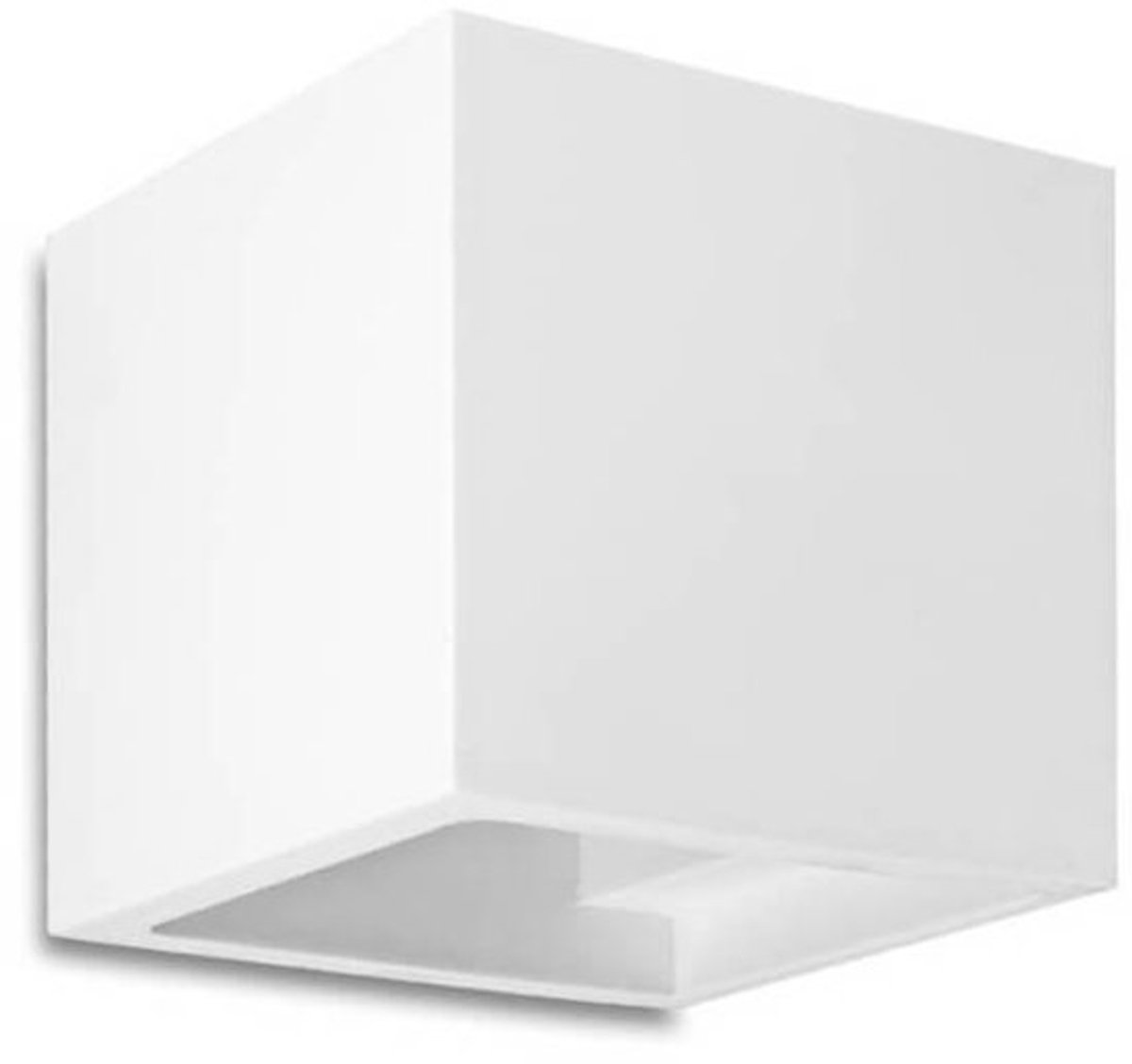 Kosilum - Nevada - Wandlamp - Wit - Gips