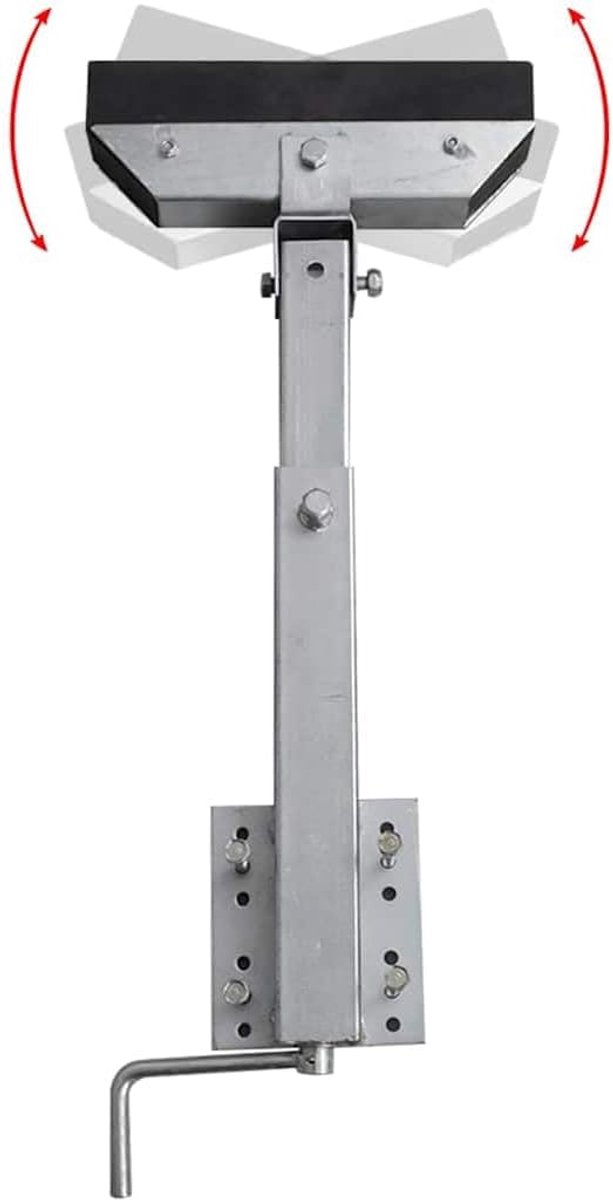 Frame steunen - Boottrailer steunen - Boot vervoeren - Verstelbare hoogte - 30 x 1256 x 88 cm - Zilverkleurig — afbeelding 4