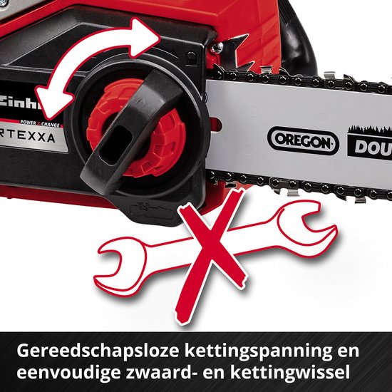 Einhell Accu Kettingzaag FORTEXXA 18/30 Li Solo - Power X-Change - 18 V/Li-Ion - Koolborstelloze motor - Zwaardlengte: 30 cm - Max. Zaaglengte: 27 cm - Excl. accu en lader van Einhell — afbeelding 3