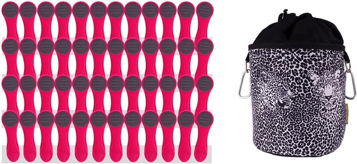 Wasknijpers Set - Kledingklemmen - Kleding Drogen - Softgrip Zonder Afdruk - 48 Stuks - Roze