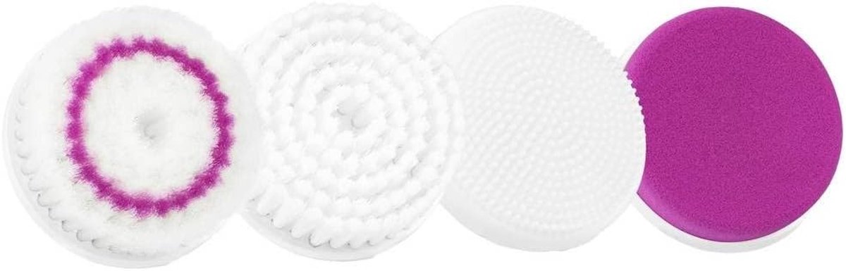 Gezichtsreinigingsborstel Set - Huidverzorging Hulpmiddel - Dagelijkse Reiniging - Vier Verschillende Opzetstukken - 11.8 x 11.5 x 3.4 cm