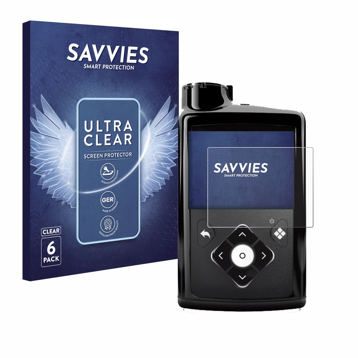 Savvies - Screenprotector Voor Medtronic Minimed 780G - Folie Beschermfolie Transparant 6 Stuks