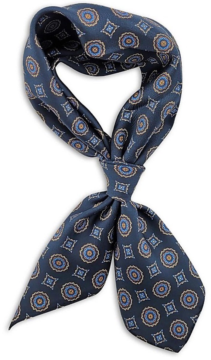Sir Redman - Sjaals - neckerchief Neill - navy / lichtblauw / beige / bruin