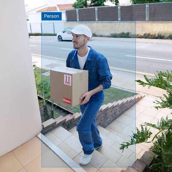 videodeurbel, batterij (videodeurbel), deurbel met camera, 2K 3MP, nachtzicht, tweewegsaudio, 6400mAh, niet-verwijderbare batterij, AI-herkenning, met beltoon, zonder abonnement van Merkloos — afbeelding 3