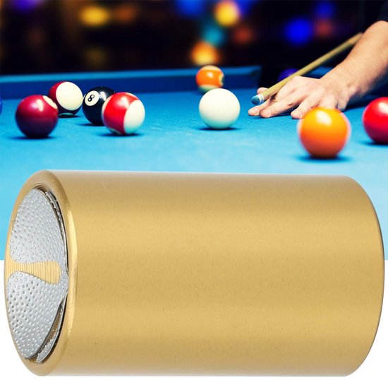 Allecto - Pool Shaper - Billiard Cue Tip Shaper - 2 in 1 Aluminium Tool - Geel - Scuffer Tool voor Biljart - Geschikt voor Biljartkegels - Kleur Geel van Allecto — afbeelding 2
