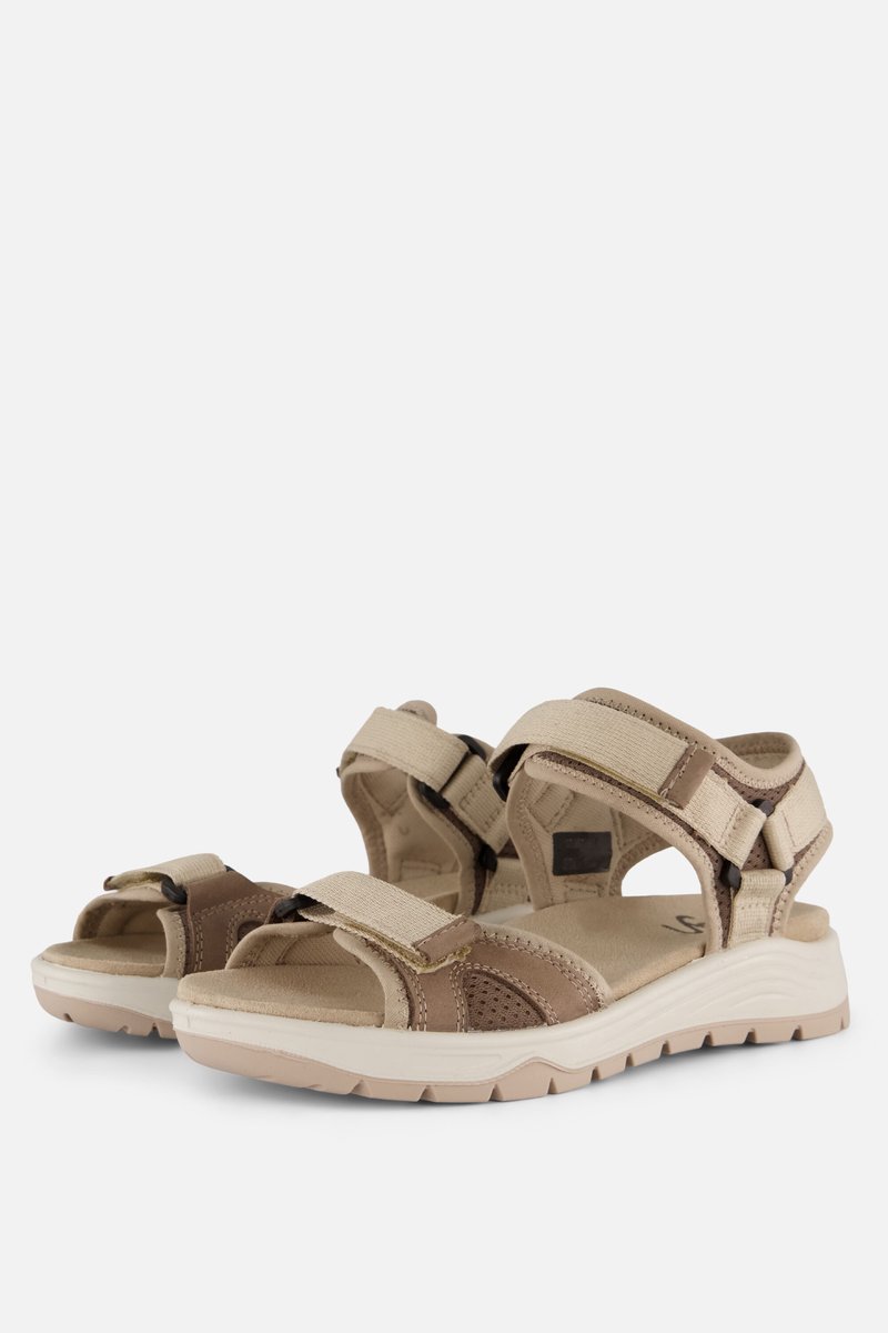 Feyn Sandalen beige Textiel - Maat 40