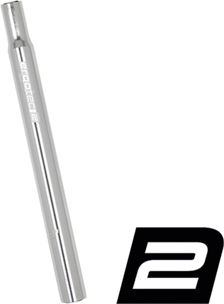 Zadelpen Aluminium - Fietszadelpen Onderdeel - Stadsfiets Onderhoud - Standaard Diameter - 29.8 x 300mm - Zilver