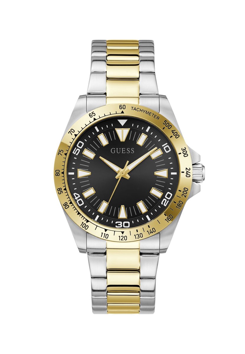 Guess Neo Quartz Analoog Horloge Tweetoon Kast: 100% Roestvrij Staal | Armband: 100% Roestvrij Staal 42 mm GW1064G3, GW1064G4