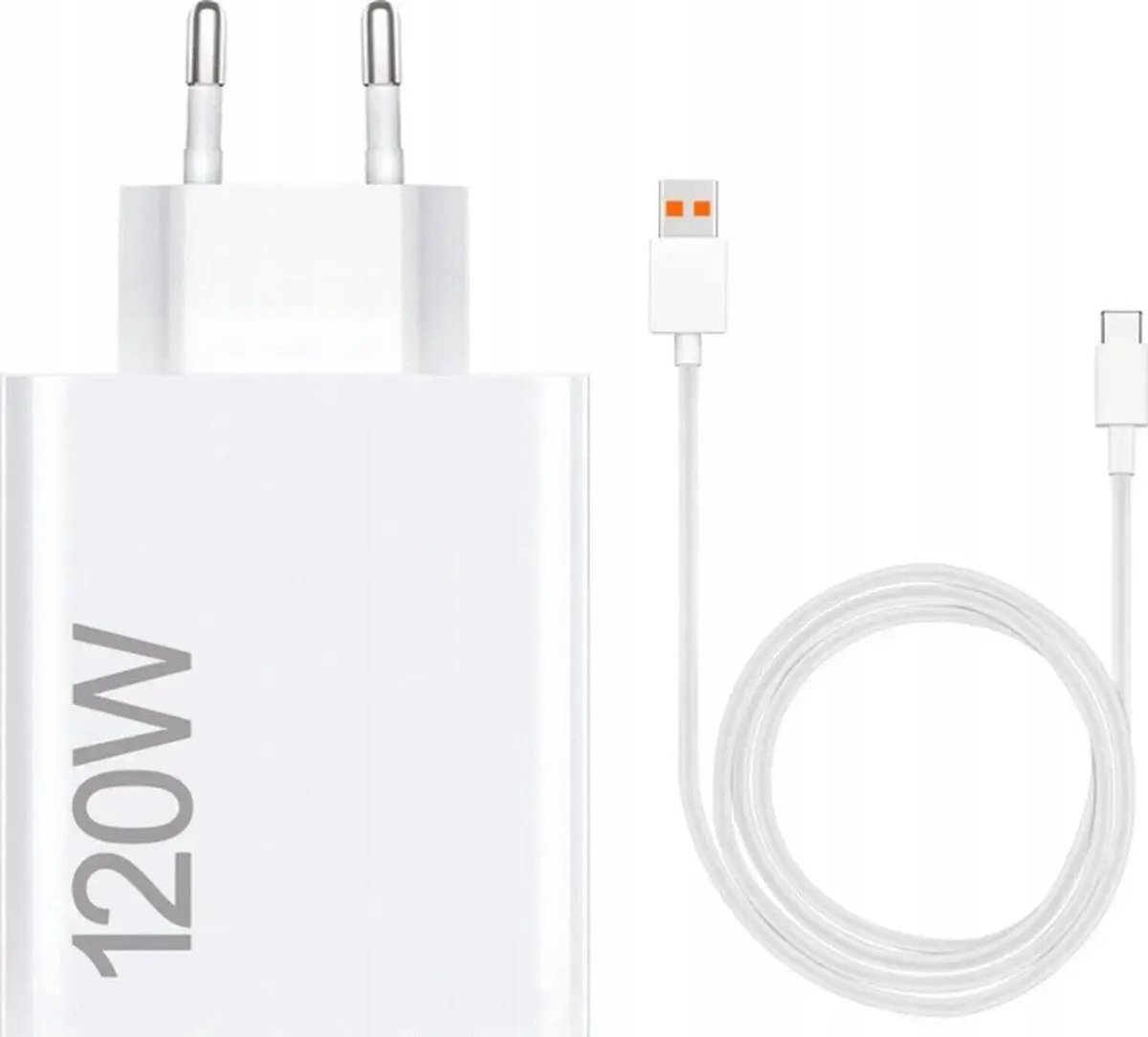 Xiaomi Hypercharge Power Delivery Oplader 120W + Usb A naar Usb C Kabel (1m) Wit