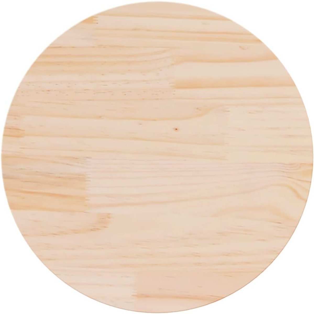 Rond Tafelblad Massief Grenenhout 60 cm - Vervangend Houten Blad