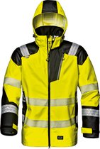 SIR SAFETY STORM RUSH Veste de pluie de travail réfléchissante Hi Vis HOMME Veste de pluie de sécurité Jaune Noir - Imperméable - EN 20471 Classe 2
