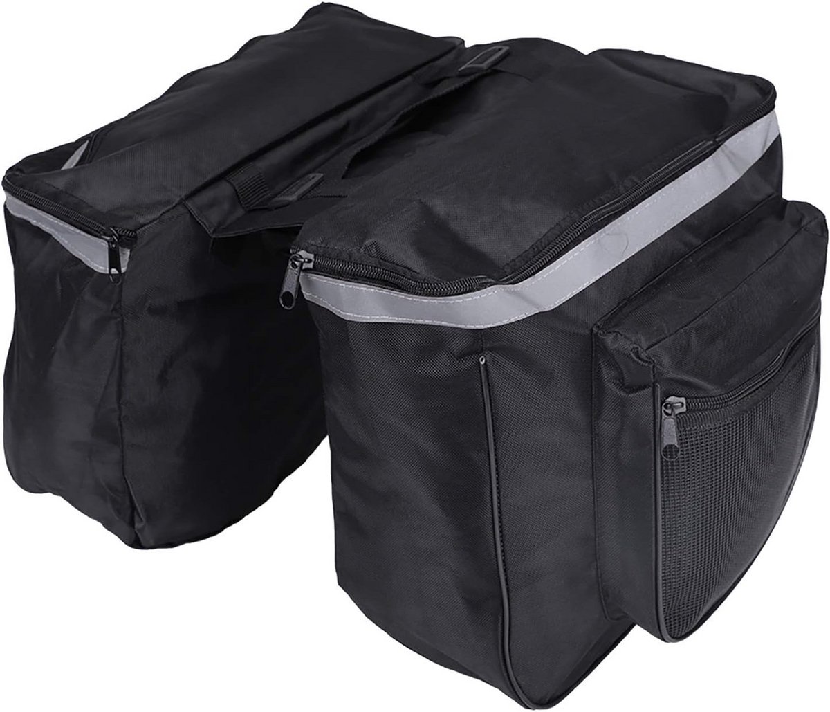Waterdichte Fietsmand Achtertas 25L Dubbele Fietstas voor Tourfiets en Mountainbike