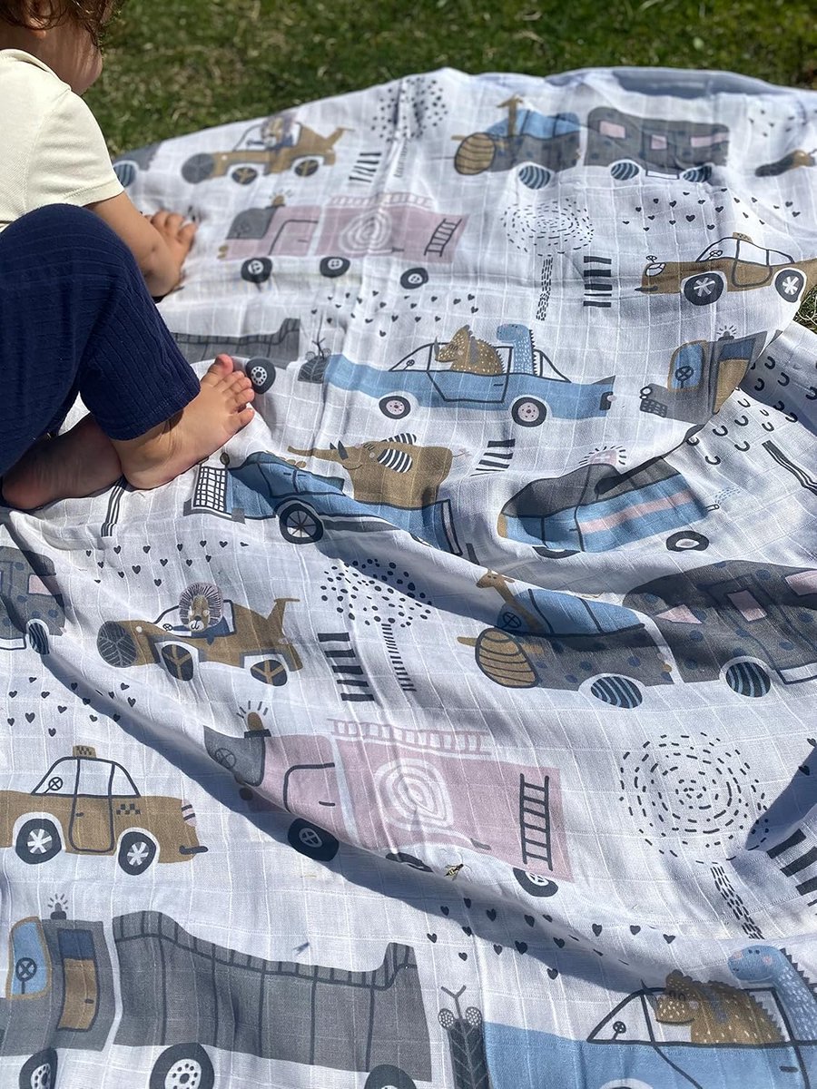 Deken Baby Muslin 2 Laags Katoen 120x120cm