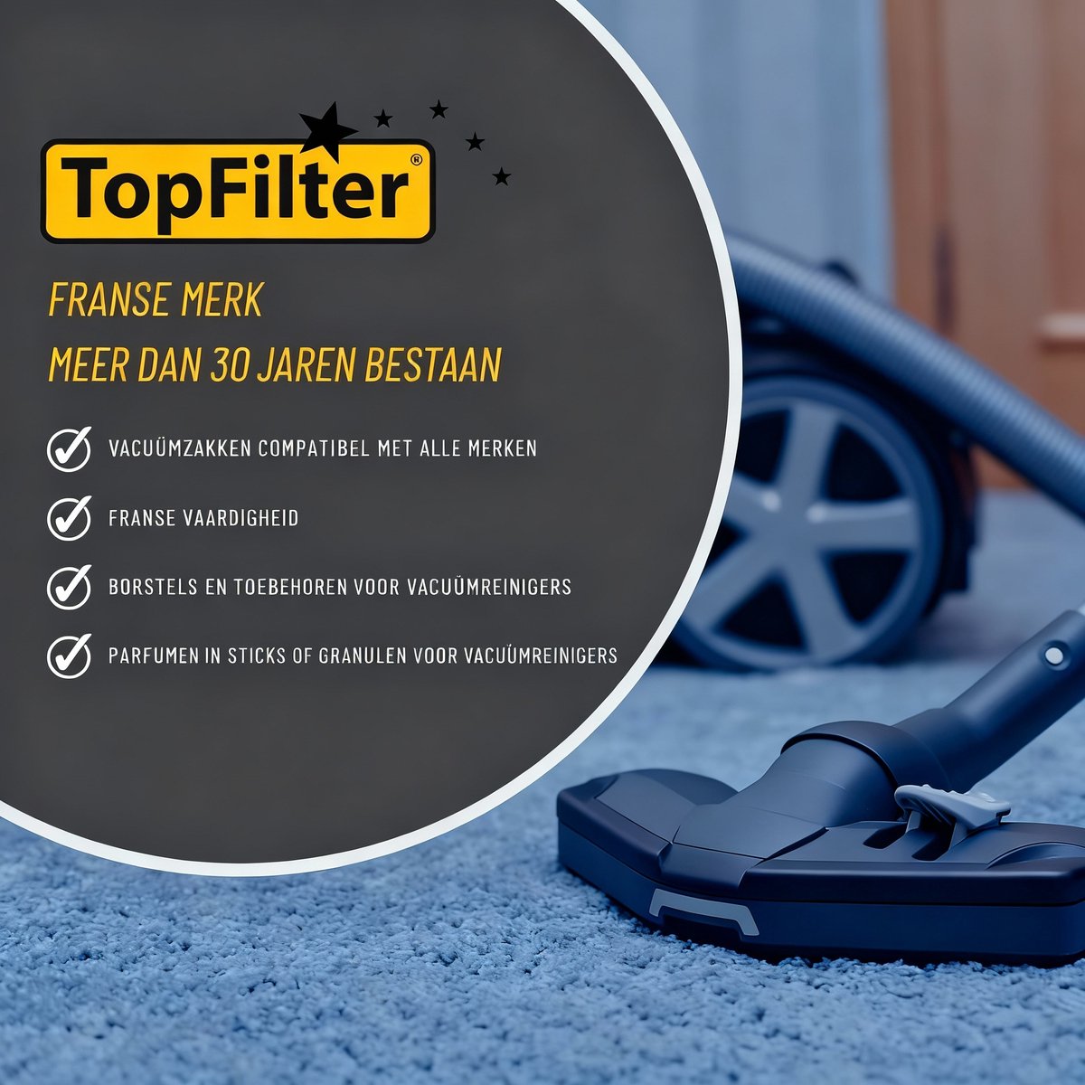 Set van 8 Miele TopFilter stofzuigerzakken