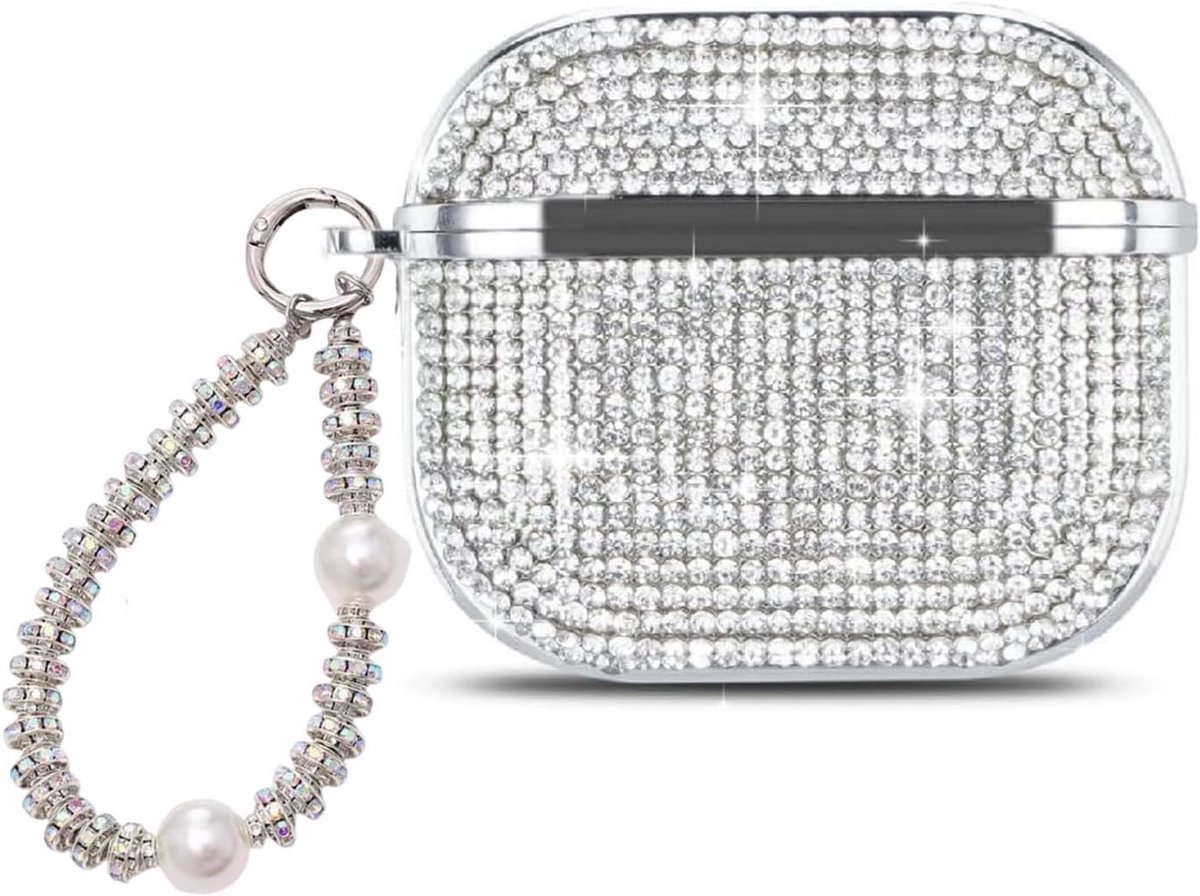 Luxe Glitter Diamant Siliconen Hoesje voor Draadloze Oordopjes