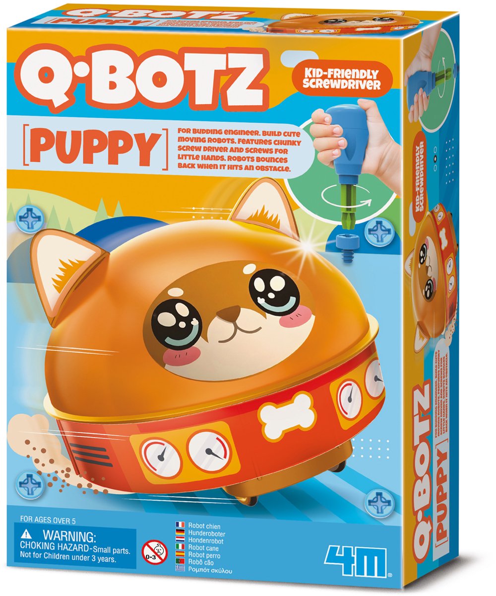 4M Wetenschap En Spel - Bouw Je Eigen Hond Robot - Bouwpakket - Kidzrobotix - Q.Botz - 5 Jaar