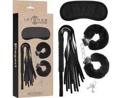 INTENSE FETISH | Intense Fetish - Erotic Playset 1 With Handcuffs, Blind Mask And Flogger