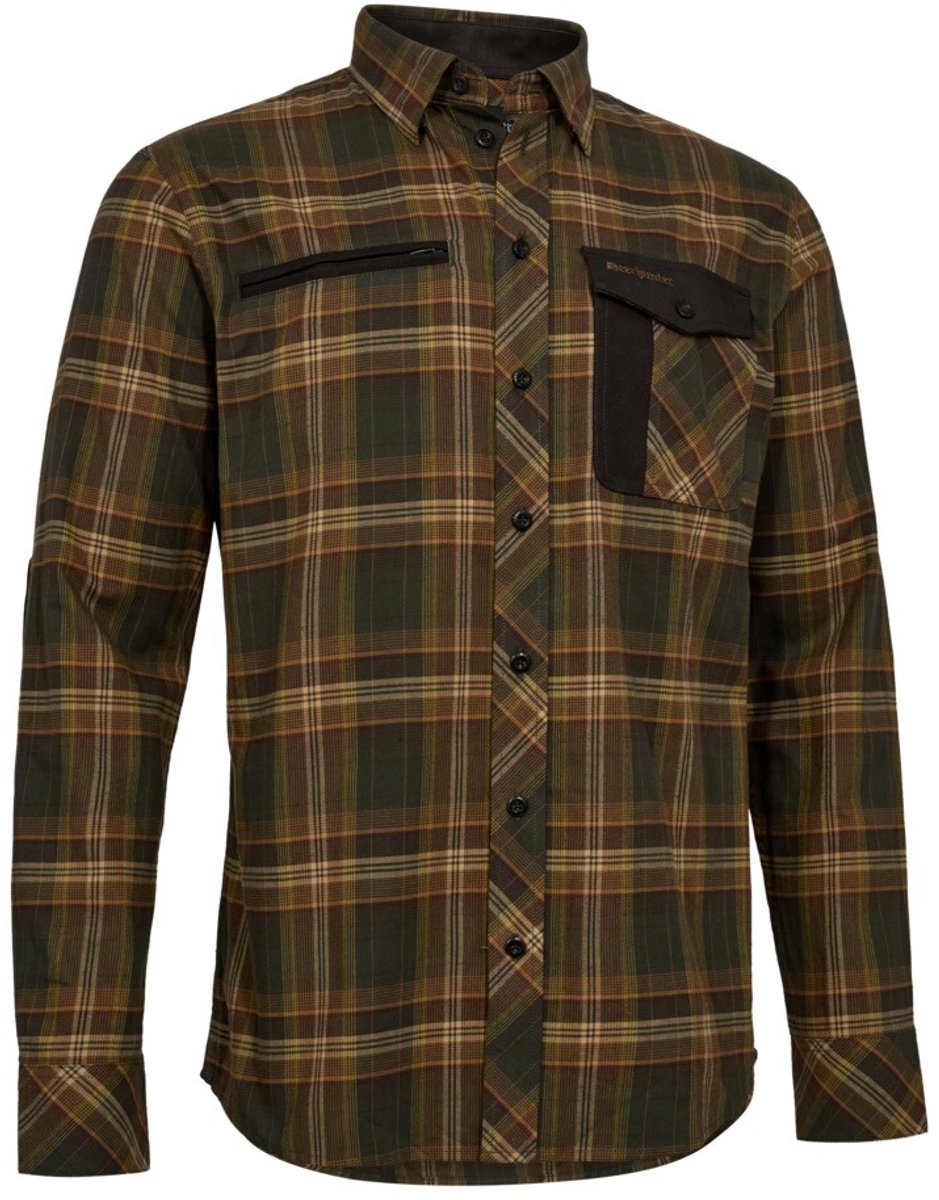 Deerhunter Bennett Shirt Bennet Outdoorhemd houthakkershemd Skandinavisch Hemd Ruitenhemd Cypress