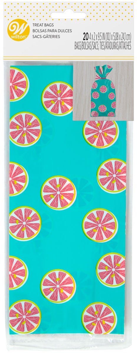 Wilton Traktatie Zakjes - 20 Stuks - Kinderfeestje - Fruit - Snoepzakjes