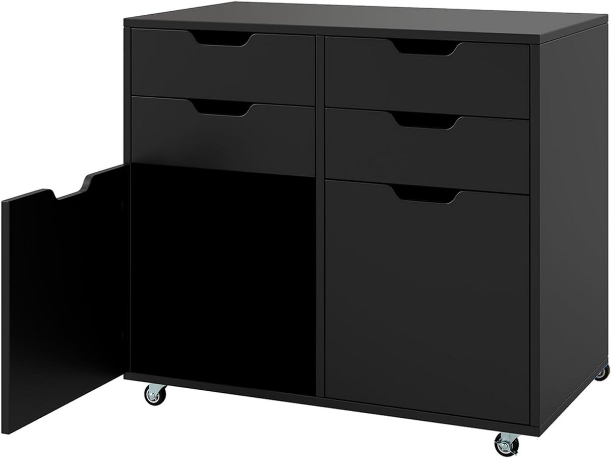 Rolcontainer met 7 laden - archiefkast met wieltjes voor kantoor en thuis