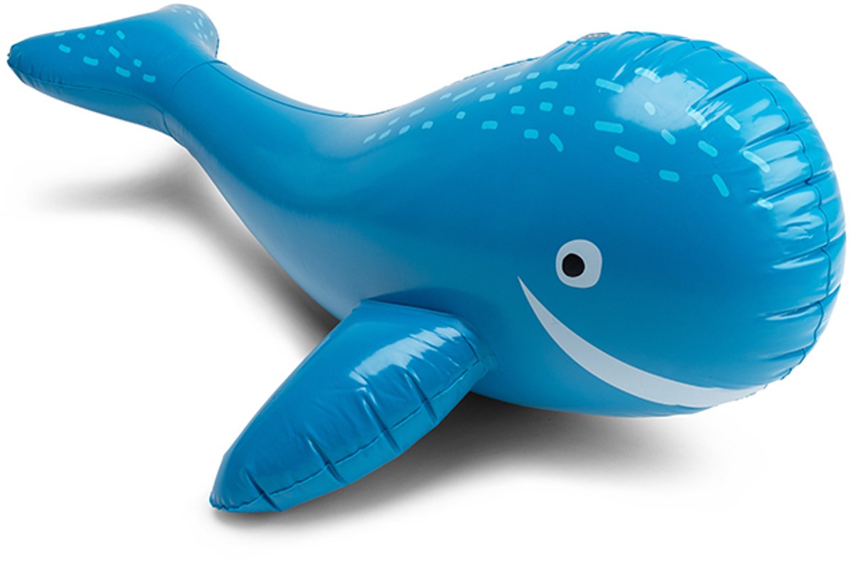 Swim Essentials - watersproeier - 100 x 60 cm - blauw - walvisvorm