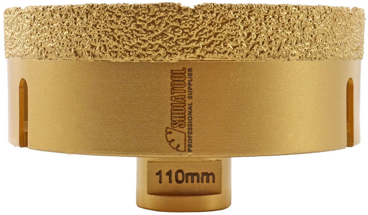 Diameter 110mm Diamant Boorkroon M14 Draad voor Tegel Graniet en Steen Boren