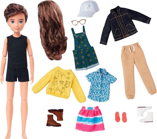 Creatief Speelgoed pop met Mix & Match Kleding en Accessoires — afbeelding 4