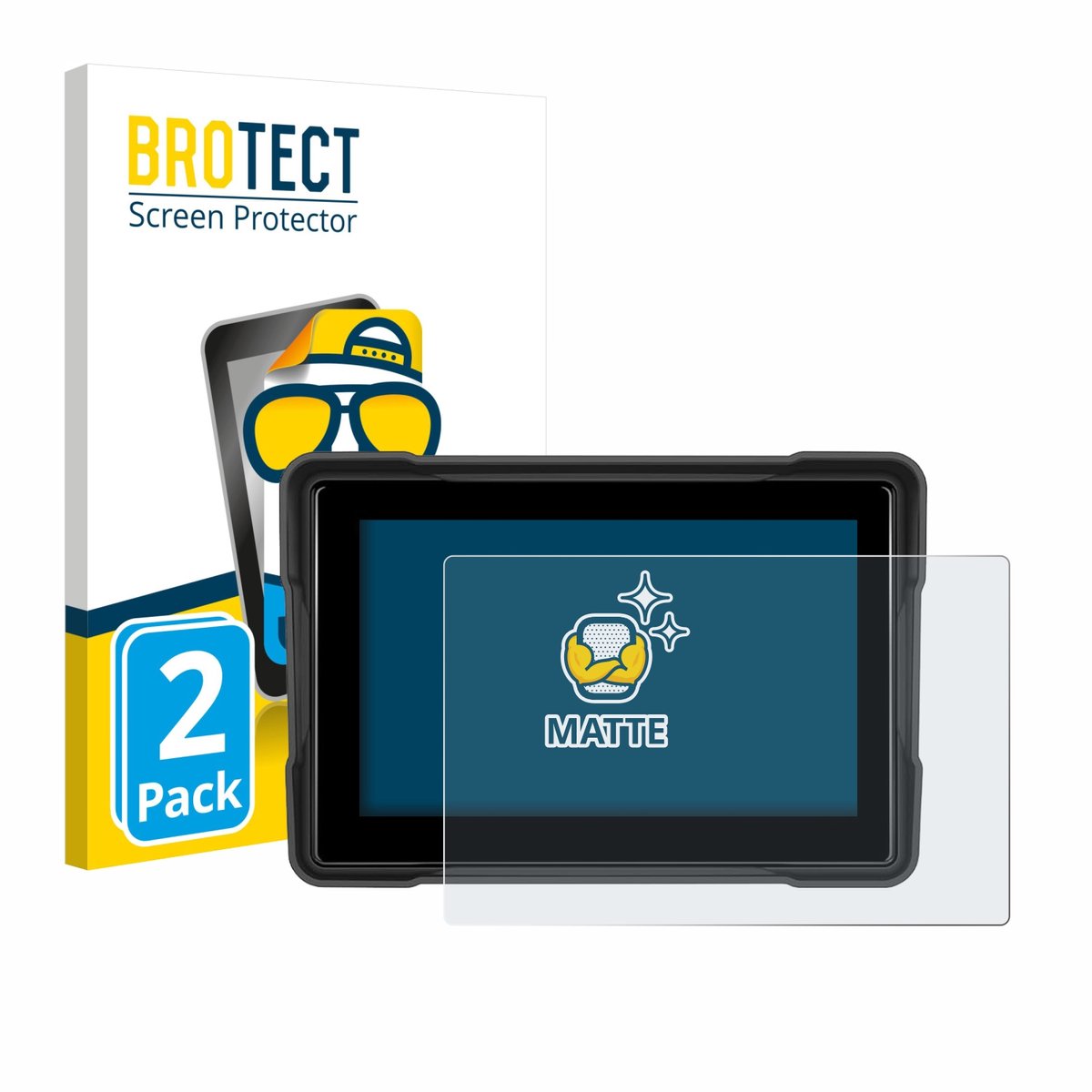 BROTECT - Screenprotector voor GOHHDL A4058-IP67 5" - Folie Beschermfolie matte 2 Stuks