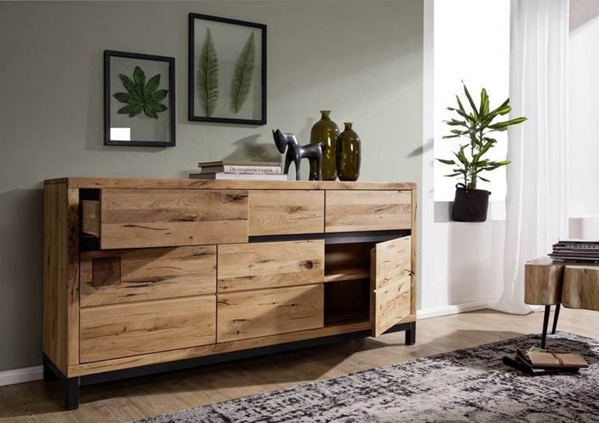 MASSIVMOEBEL24.DE dressoir VILLANDERS #108 natuur 175 x 85 x 45 cm