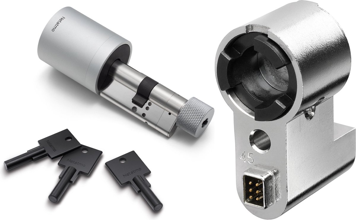 Netatmo Door Lock Extension Kit 45 mm – 3 Extra Slimme Sleutels – Accessoire voor Netatmo Smart Door Lock