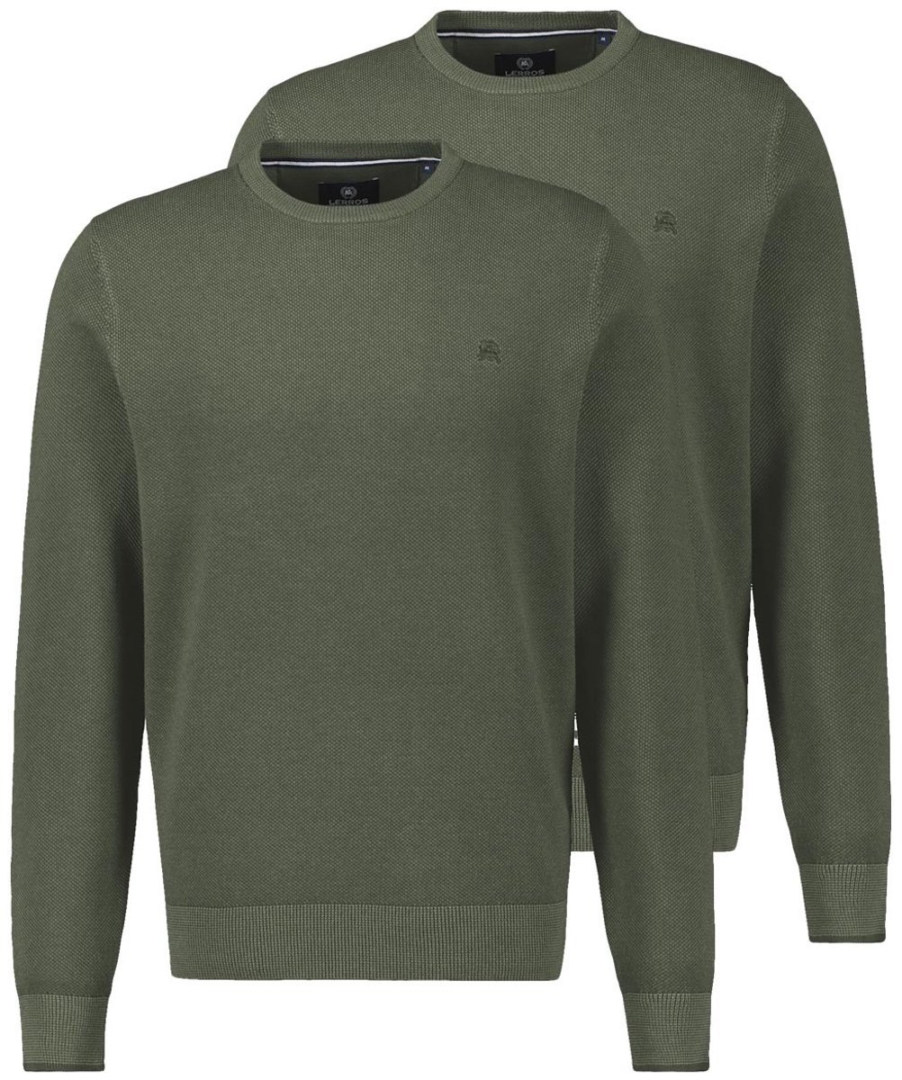 LERROS Heren trui 2 pack Basic
