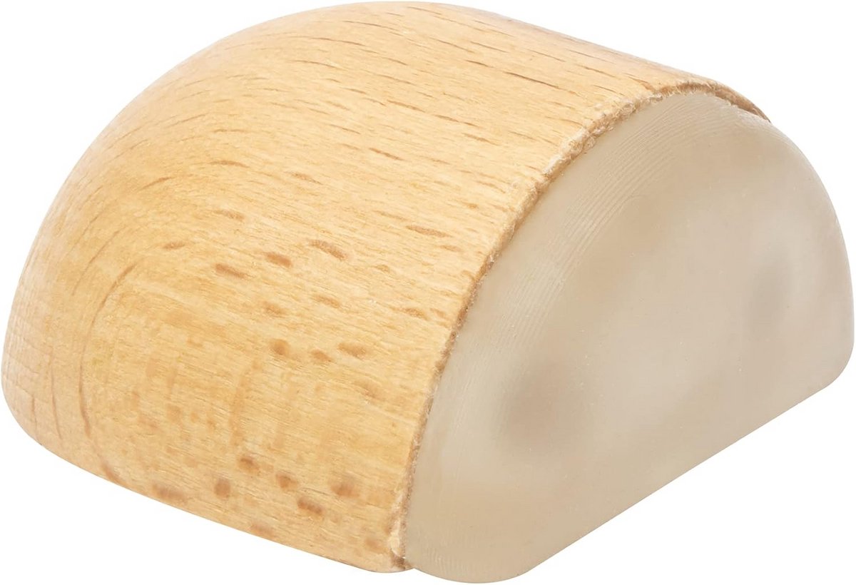 Houten Vloerdeurstopper - 40 x 39 x 24 mm, Zelfklevend, Verwijderbaar Zonder Residue
