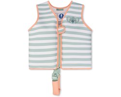 Swim Essentials - Zwemvest Kleuter 3-6 Jaar - Groen - Gestreept - Drijfvest