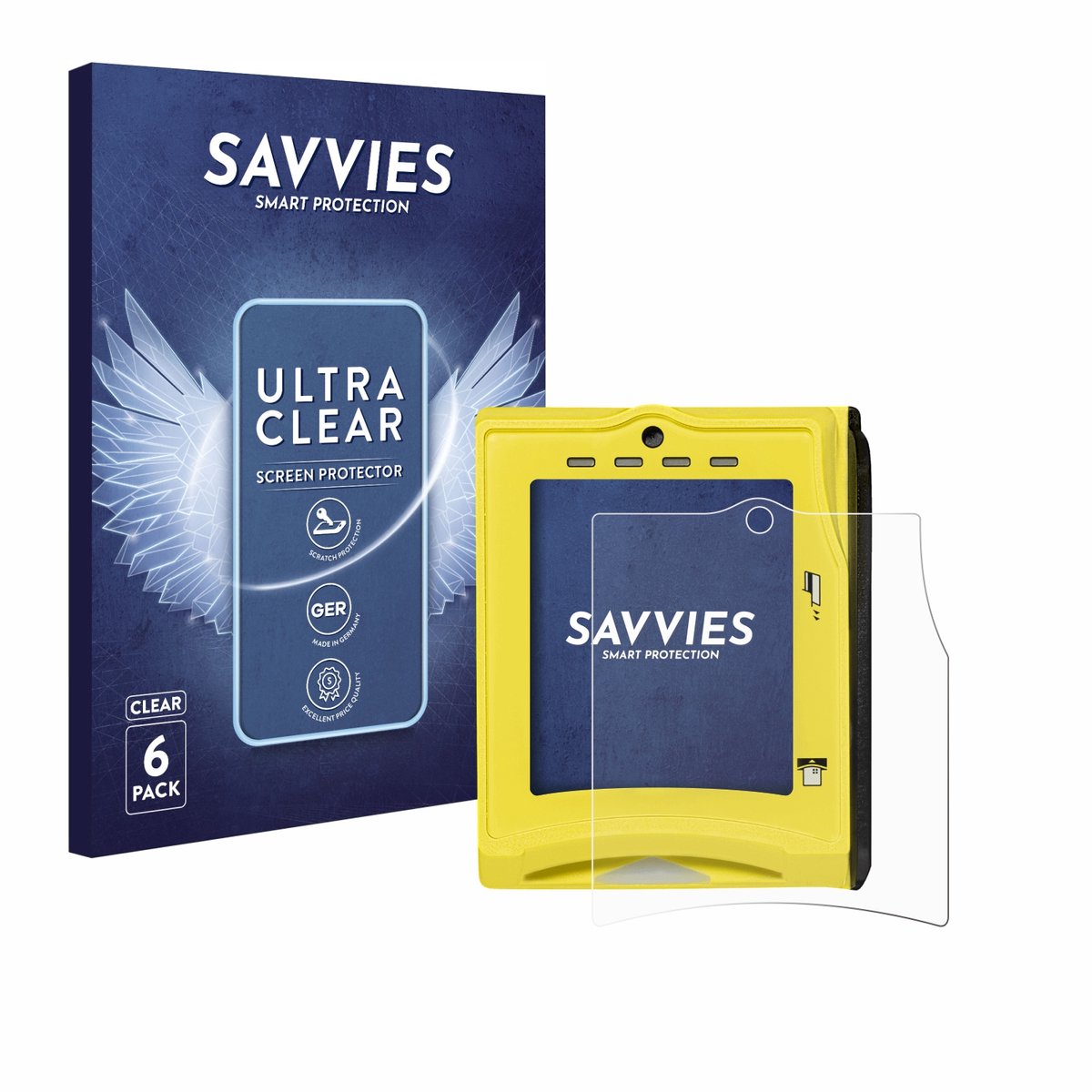 Savvies - Screenprotector voor Nayax VPOS TOUCH - Folie Beschermfolie transparant 6 Stuks