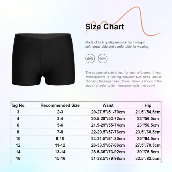 Gymnastiekshorts voor Meisjes - Sport, Dans & Yoga Korte Broek (2-12 jaar) — afbeelding 2