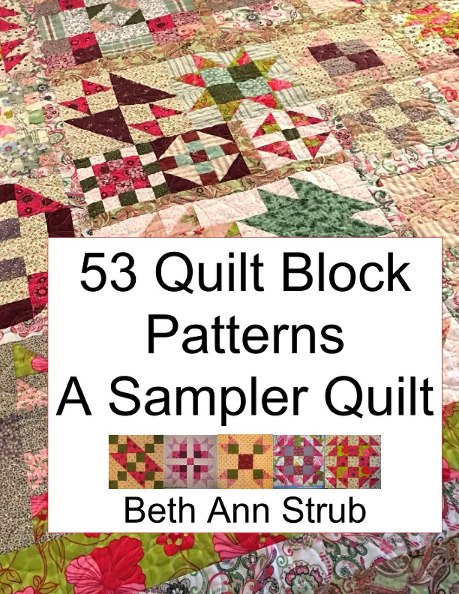 53 Quiltpatronen: Sampler Quilt Boek met Diverse Blokmaten