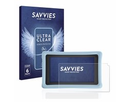 Savvies - Screenprotector voor Pebble Gear 7" Kids Tablet - Folie Beschermfolie transparant 6 Stuks