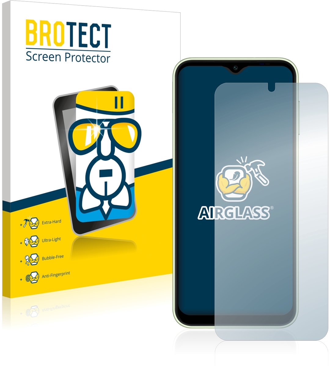 Screenprotector voor Samsung Galaxy A14 5G Beschermglas transparant