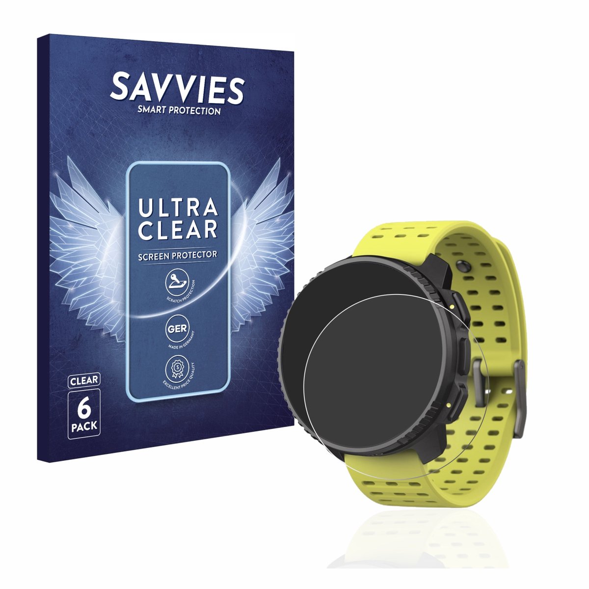 Savvies - Screenprotector voor Suunto Vertical - Folie Beschermfolie transparant 6 Stuks
