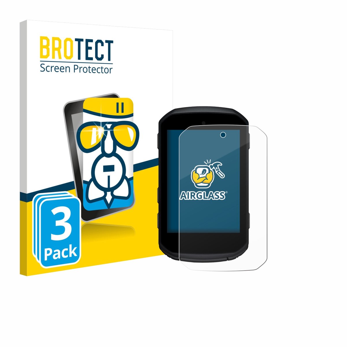 Screenprotector 3 Stuks voor Garmin Edge 850 Beschermglas transparant