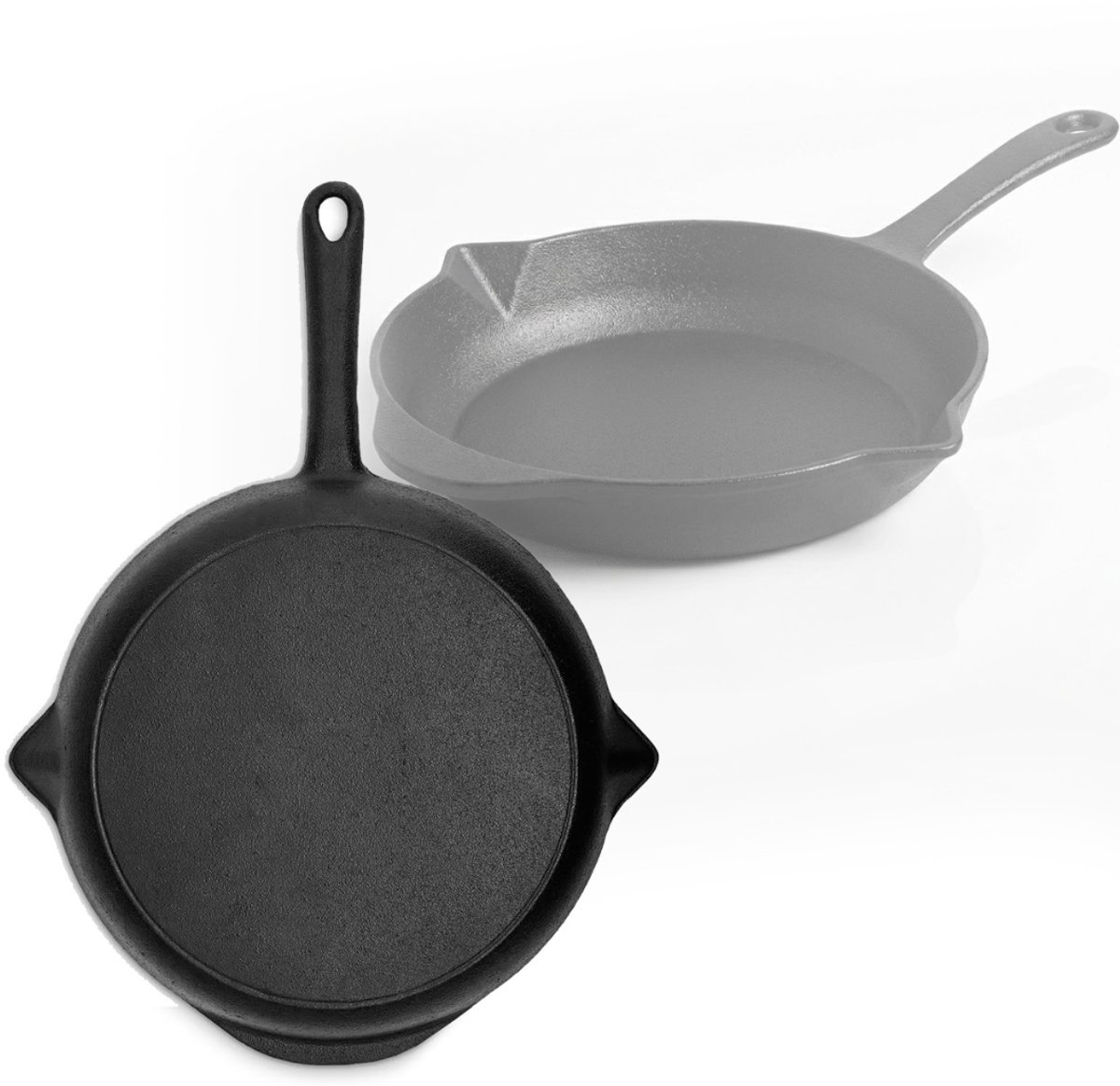 NBAP® Grillpan Inductie - Grillpannen Gietijzer - BBQ - Zwart