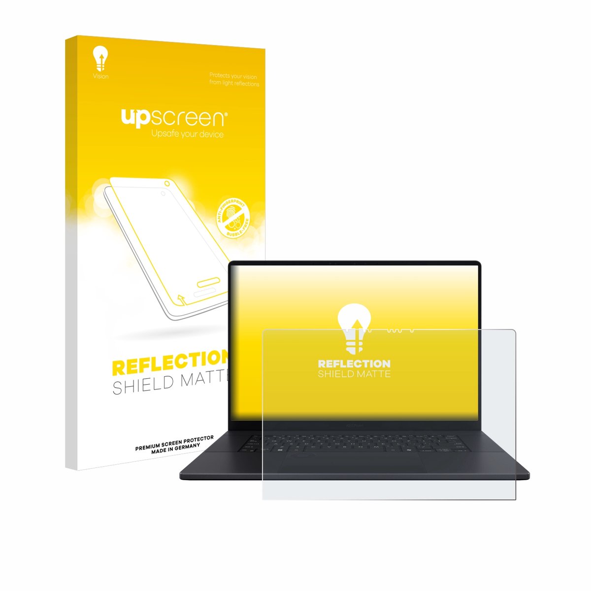 upscreen - Screenprotector voor ASUS ProArt P16 - Folie Beschermfolie anti glare matte