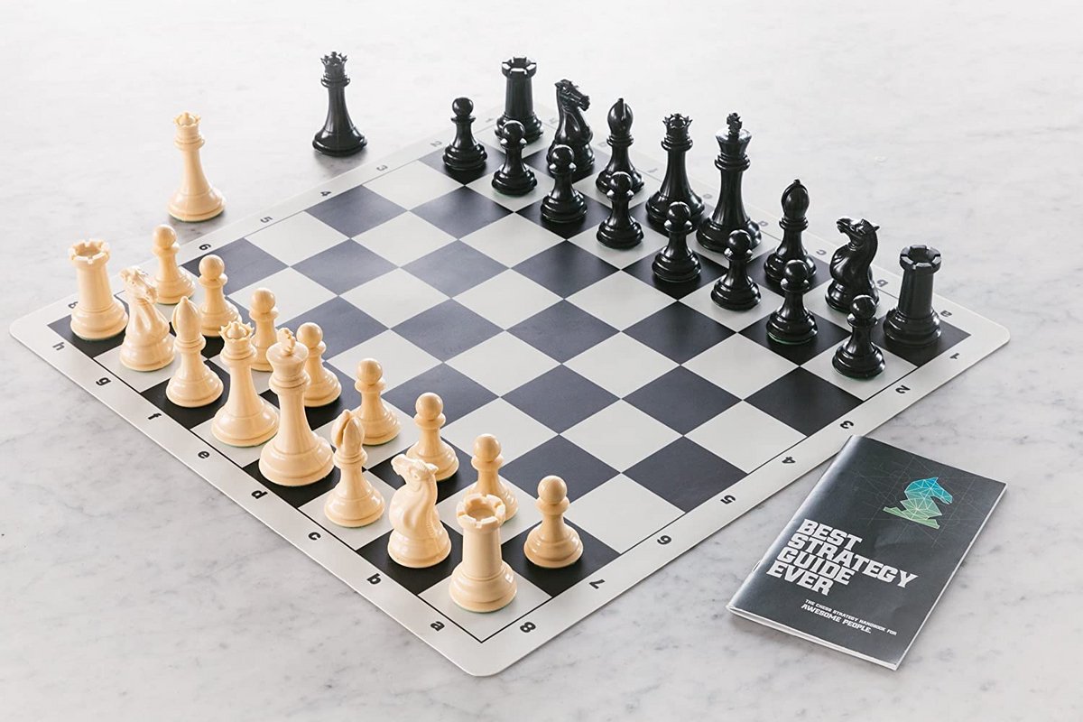 Best Chess Set Ever - Triple Staunton weight- prachtige set in luxe doos - Koning 11 cm