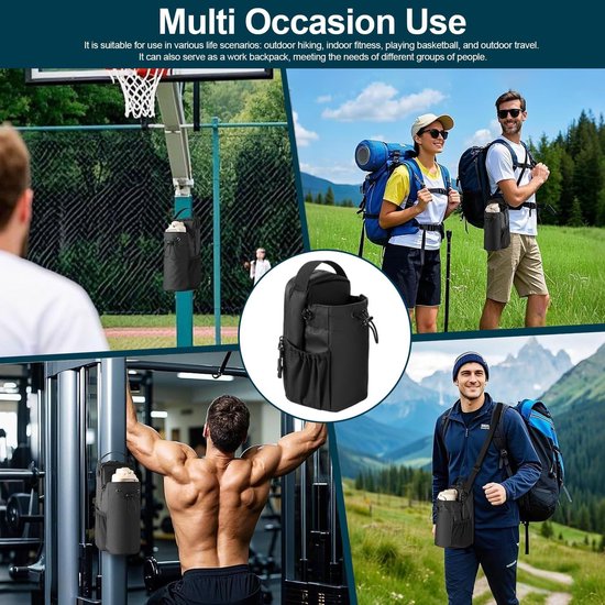 Klein magnetisch sporttasje - bidonhouder - magnetische gymtas - geschikt voor mobiele telefoon en bidon - ideaal voor fitness en sport — afbeelding 2