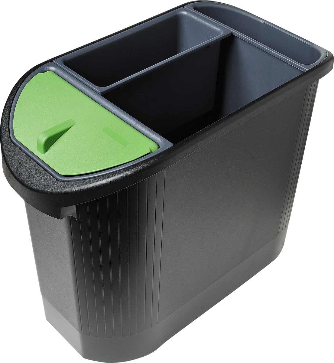 Exacompta Ecologische papiermand - Zwart/grijs - 42614D