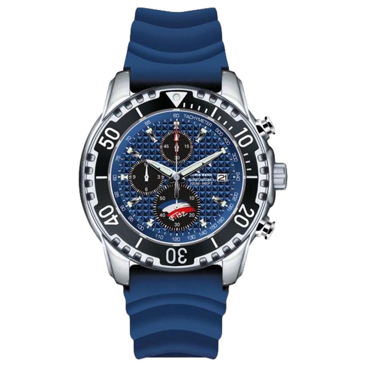 Chris Benz - CB-200SC-KBB - Duikhorloge - Unisex - Quartz