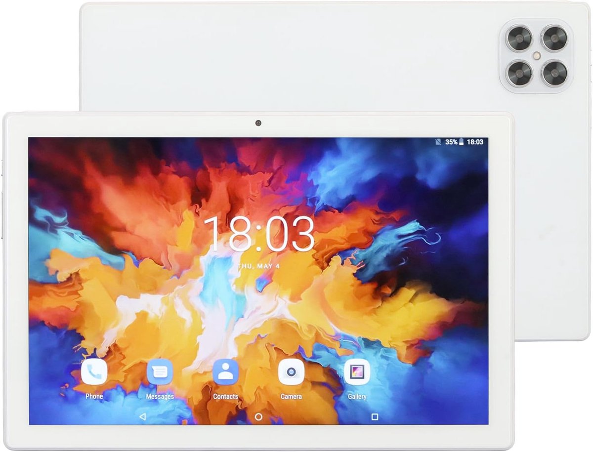 Android Tablet - Octa Core - Kantoor Werk - Groot Intern Geheugen - 10.1 Inch - Wit