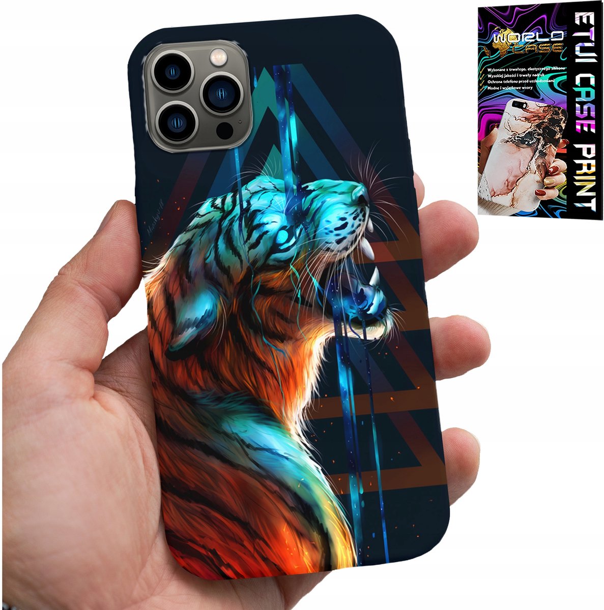 Hoesje voor iPhone 13 Pro Max - Tijger herenpatroon voor het hoesje, hoesje